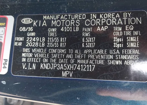 KNDJP3A5XH7412117